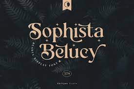 Пример шрифта Sophista Belucy